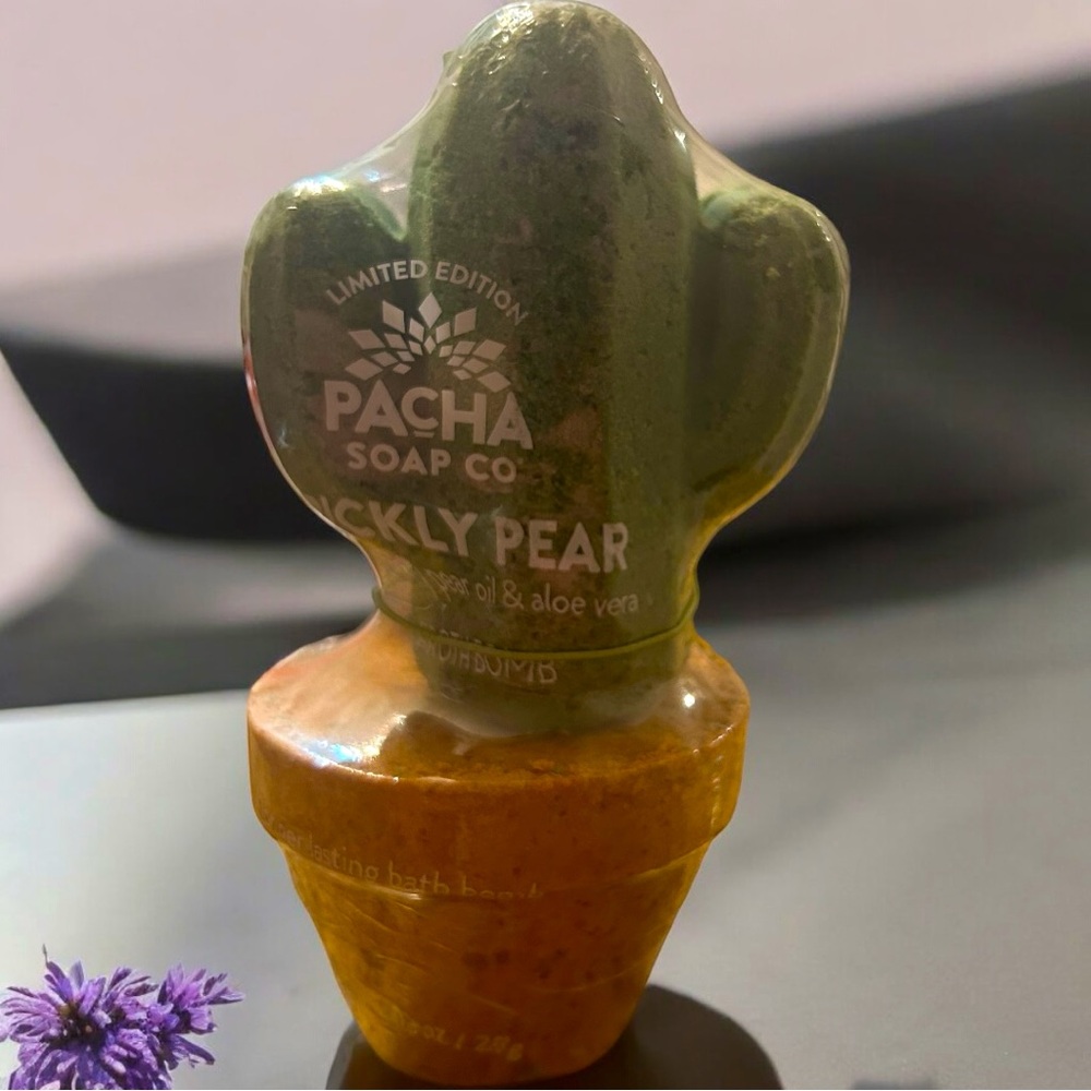 2 Pack Froth Bomb Bath Prickly Pear Aloe Vera Cactus Plant Pot Clean Body Care
